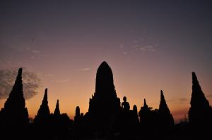 Sunset in Ayutthaya